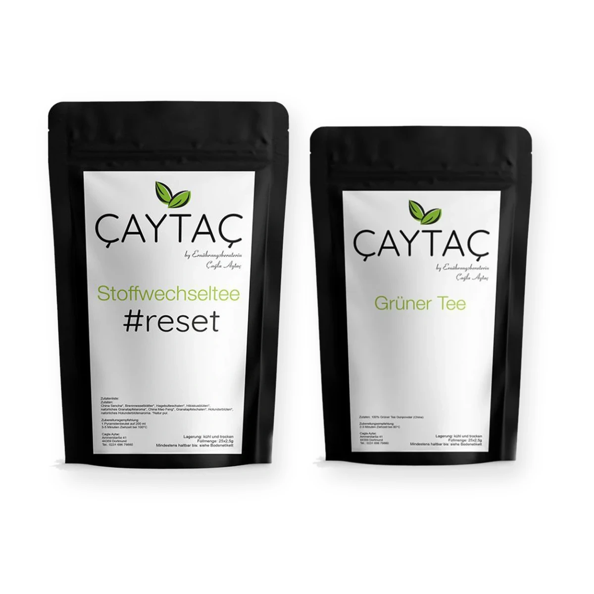 Çaytaç Stoffwechsel Tee #Reset und Grüner Tee Set
