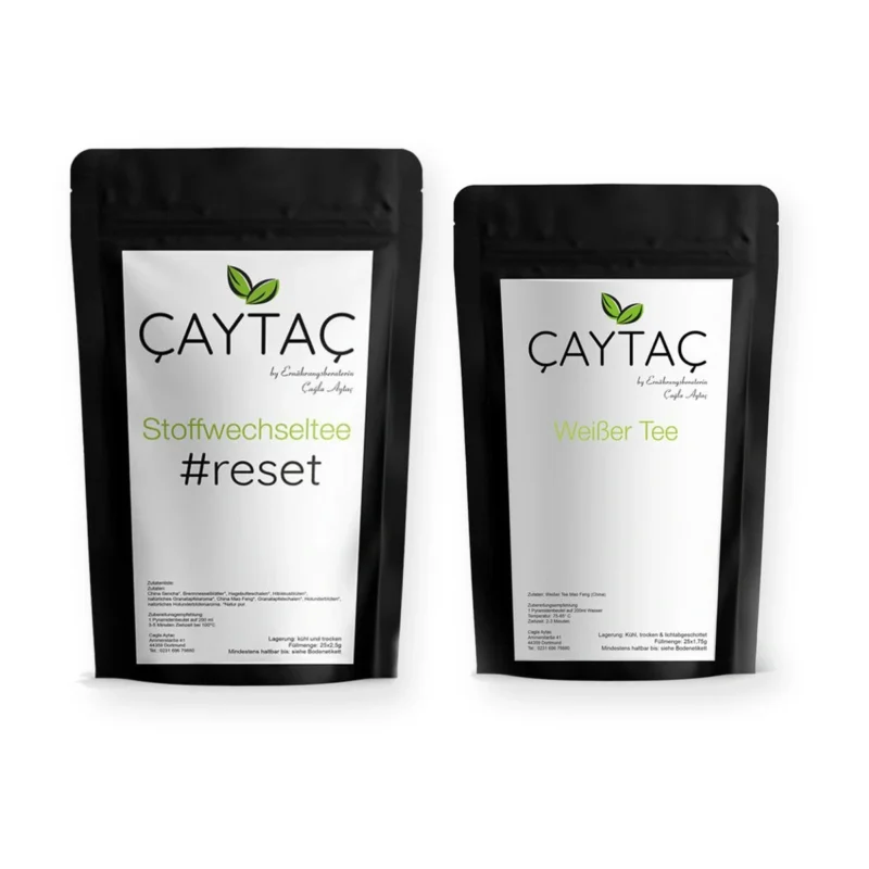 Çaytaç Stoffwechsel Tee #Reset und Weißer Tee Set